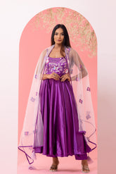 Purple anarkali set - kasumi.in
